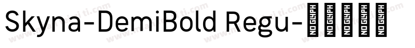 Skyna-DemiBold Regu字体转换